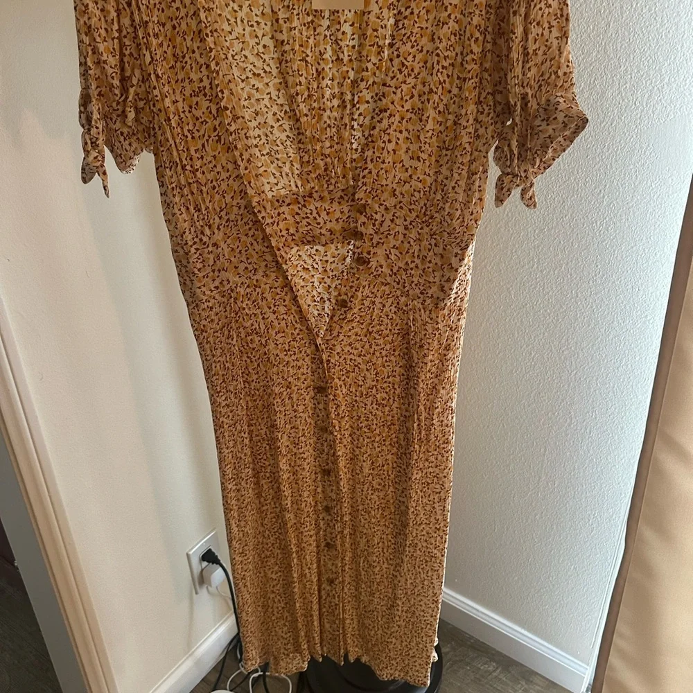 Faithfull the Brand Billie Midi Dress in Dahlia Floral Print size US4/AU8 - Picture 8 of 8